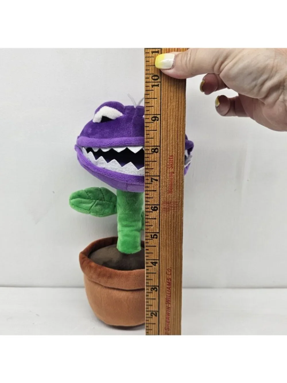 Monuva Plant Monsters PVZ Chomper Plush Purple Venus Flytrap Pot Toy 10